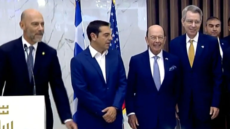 Εγκαίνια περιπτέρου ΗΠΑ- Τσίπρας: Η Ελλάδα ανοίγει τις πύλες της στη νέα εποχή