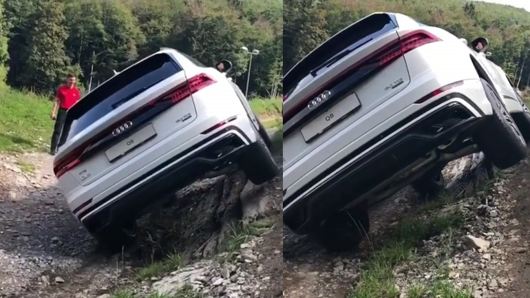 Δείτε πώς σηκώνει τροχό το Audi Q8