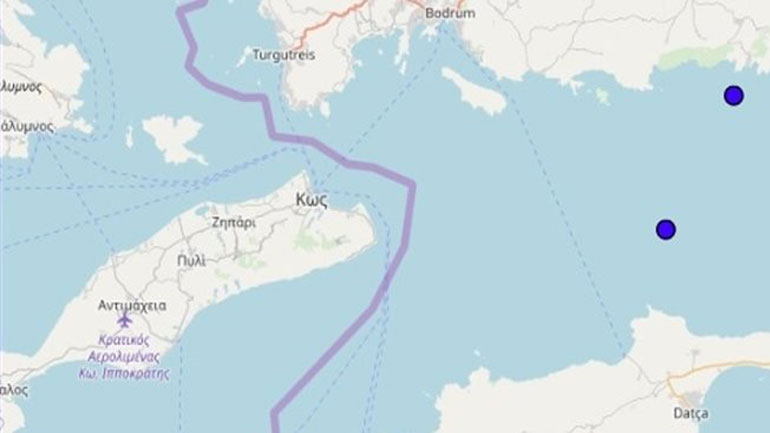 Σεισμός 3,8 Ρίχτερ ανατολικά της Κω