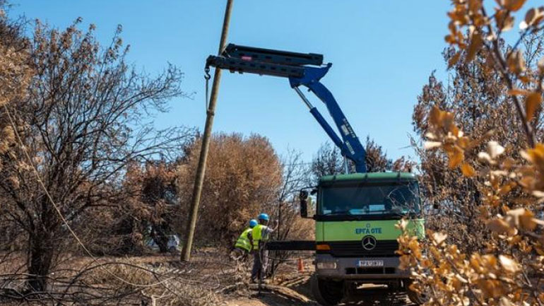 ΟΤΕ: Πλήρης αποκατάσταση δικτύων στον Ν. Βουτζά – Συνεχίζονται οι εργασίες στο Μάτι