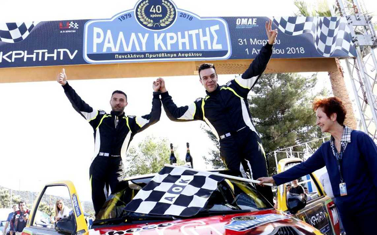 Ο Γιώργος Αναπολιοτάκης με τον Θανάση Τσιούκα ταξιδεύουν από την Κρήτη για να τρέξουν στο 51ο Ράλι ΔΕΘ με ένα Mitsubishi EVO