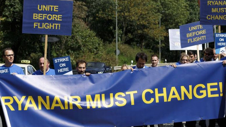 Ryanair: Επεκτείνεται η απεργία των ιπταμένων σε 5 ευρωπαϊκές χώρες