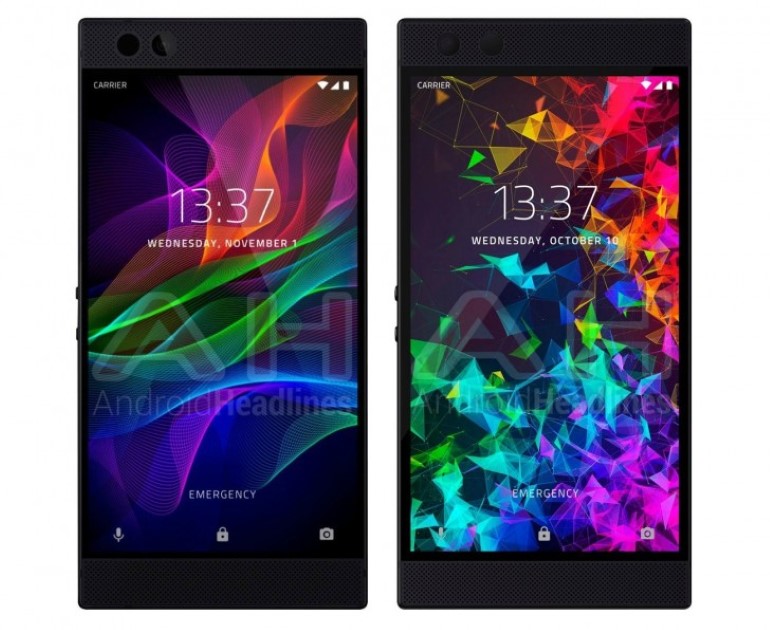 To περσινό Razer Phone (αριστερά) και το Razer Phone 2 (δεξιά)