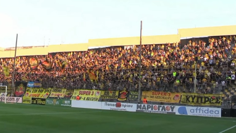 Η παρακάμερα του αγώνα Άρης-Λεβαδειακός στο Κλ. Βικελίδης