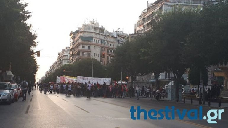 Πορεία στο κέντρο της Θεσσαλονίκης στη μνήμη του Παύλου Φύσσα