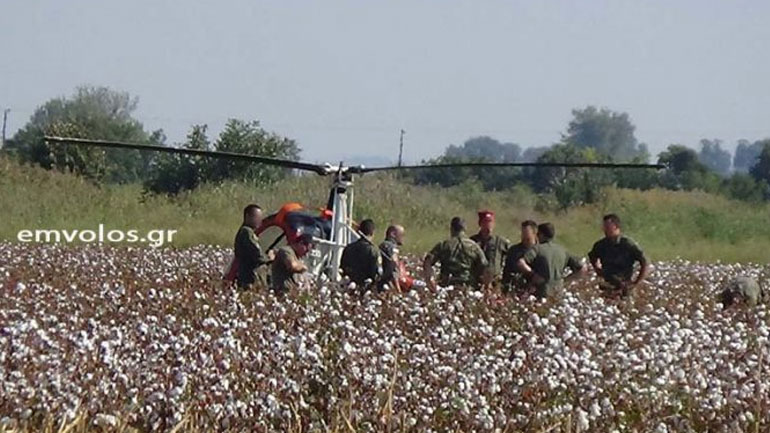 Aναγκαστική προσγείωση στρατιωτικού ελικοπτέρου