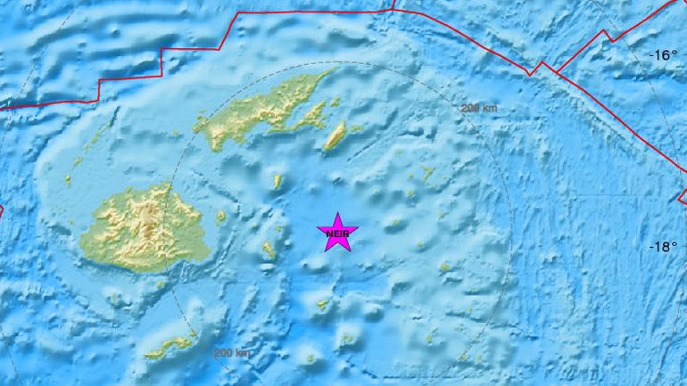 Σεισμική δόνηση 5,9R ανοικτά των Φίτζι