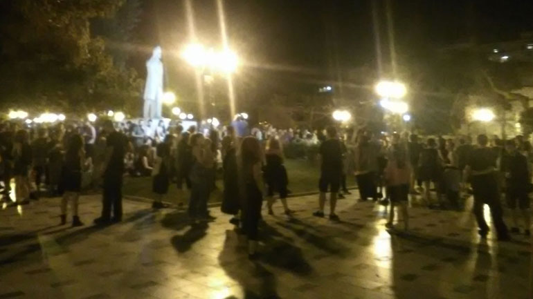 Συγκέντρωση στη μνήμη του Ζακ Κωστόπουλου στο κέντρο της Θεσσαλονίκης