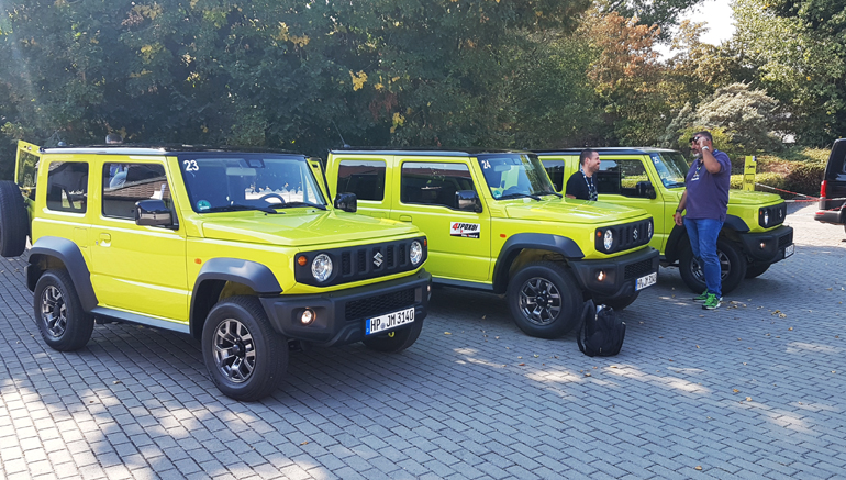 Τα Suzuki Jimny έτοιμα για test drive...