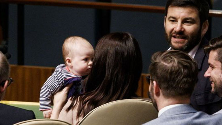 Η Νιβ, το «πρωθυπουργικό βρέφος» της Νέας Ζηλανδίας στον ΟΗΕ