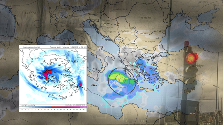 Μεσογειακός κυκλώνας “αγγίζει” την Ελλάδα από τα Δυτικά