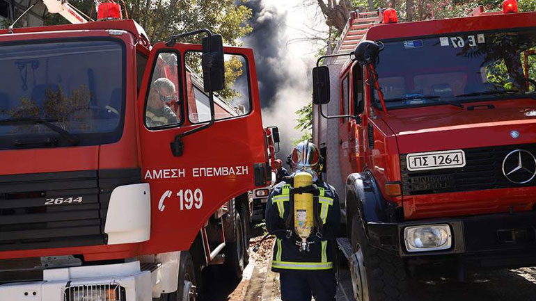 Θεσσαλονίκη: Υπό έλεγχο η πυρκαγιά στην Αγία Τριάδα