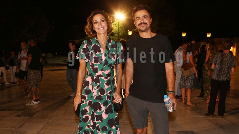 Κατερίνα Παπουτσάκη-Παναγιώτης Πιλαφάς: Βραδινή έξοδος στο Ηρώδειο για το ερωτευμένο ζευγάρι!