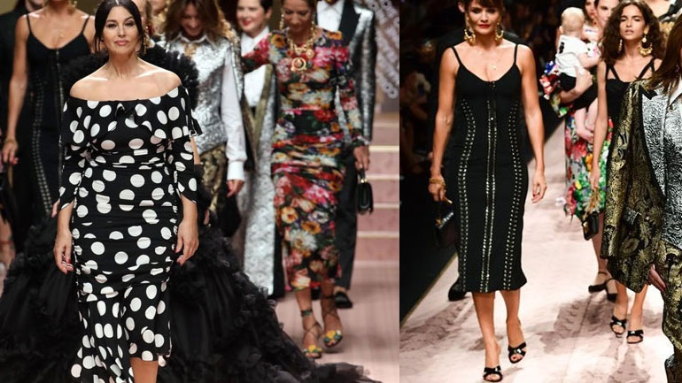 Το colorful catwalk των Dolce & Gabbana με πρωταγωνίστριες τη Monica Bellucci και την Carla Bruni!