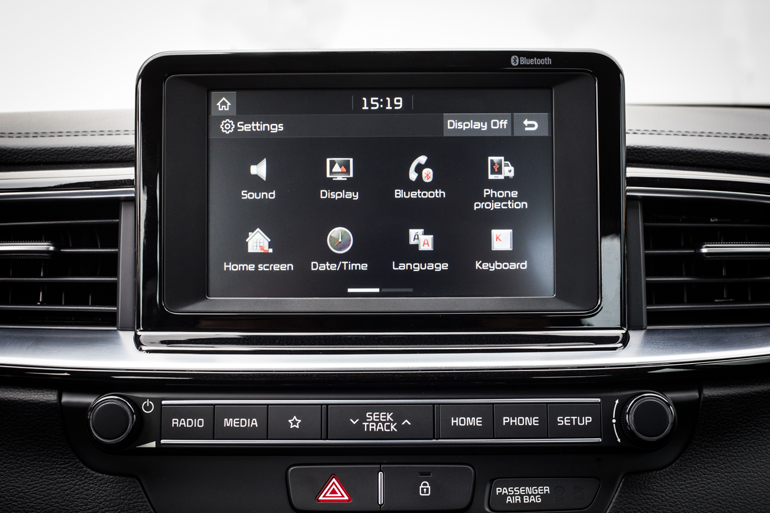 Η οθόνη αφής στην κεντρική κονσόλα