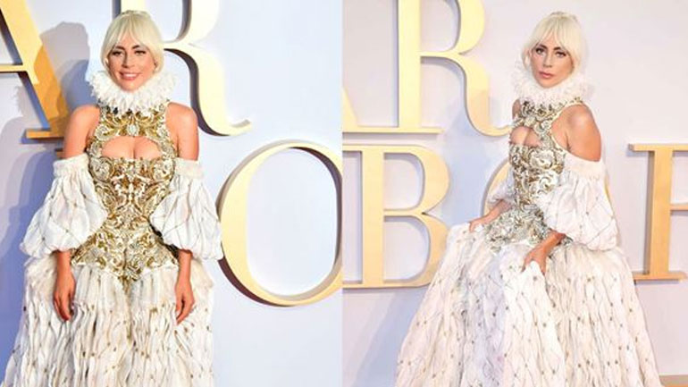 Η βασιλική εμφάνιση της Lady Gaga στην πρεμιέρα της στο Λονδίνο που καθήλωσε!