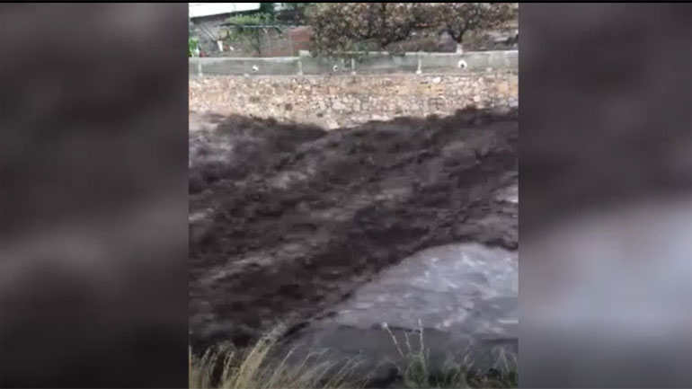 Video – ντοκουμέντο: Υπερχείλισε το ρέμα της Πίκας λόγω της έντονης βροχόπτωσης