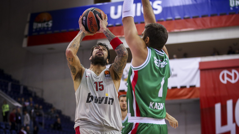 Στην παράταση ο Ολυμπιακός, 91-89 την Ούνιξ Καζάν