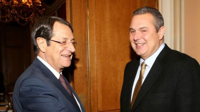 Συνάντηση Ν. Αναστασιάδη – Π. Καμμένου