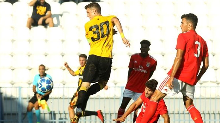 Δεύτερη ήττα για την ΑΕΚ στο Youth League με 3-1 σκορ από την Μπενφίκα