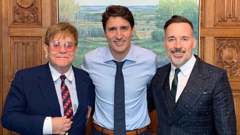 Ο Τριντό συναντήθηκε με τον Έλτον Τζον στην Οττάβα