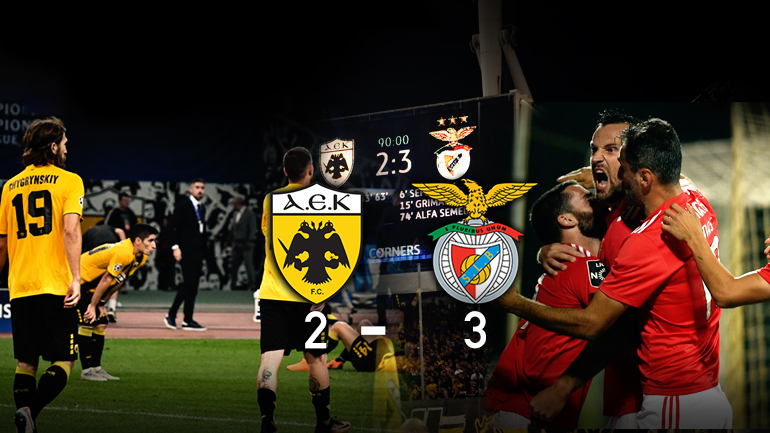 Άγγιξε το… θαύμα η ΑΕΚ απέναντι στην Μπενφίκα