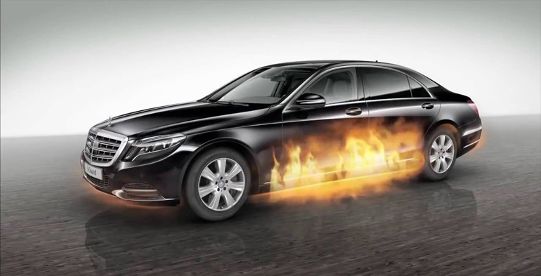 Ένα θωρακισμένο όχημα προστατεύει ακόμα από πολλών ειδών επιθέσεις...