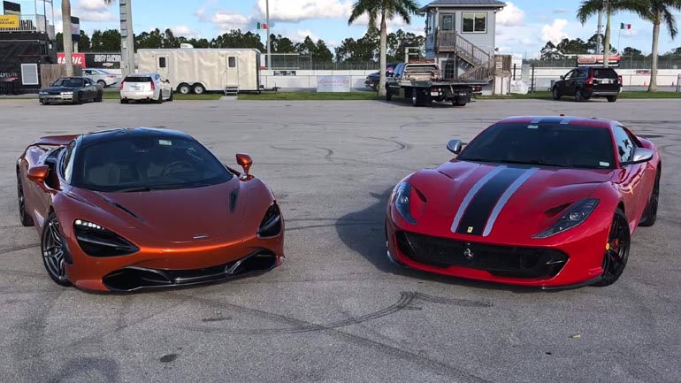McLaren 720S εναντίον Ferrari 812 Superfast