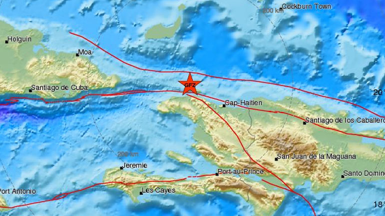 Σεισμική δόνηση 5,8R στην Αϊτή Σεισμική δόνηση 5,8R στην Αϊτή