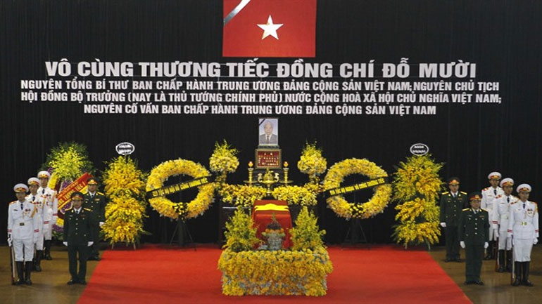 Βιετνάμ: Με κρατικές τιμές κηδεύτηκε ο πρώην πρωθυπουργός και Γ.Γ. του Κομμουνιστικού Κόμματος