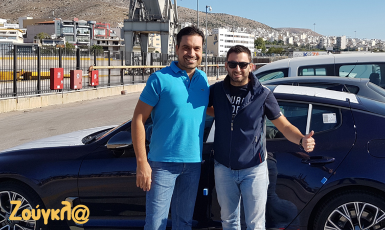 Η βοήθεια του διευθυντή Marketing της Kia στην Ελλάδα Νίκου Αρμενάκη ήταν πολύτιμη για να μπορέσουμε να υποδεχτούμε το Kia Stinger