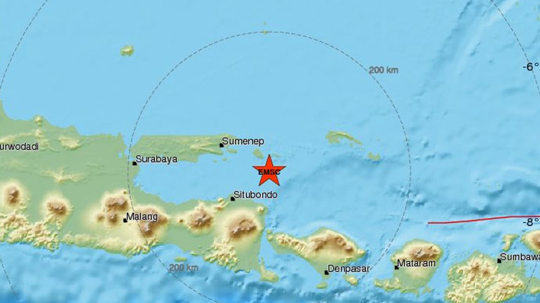 Ινδονησία: Σεισμική δόνηση 6R στα ανοιχτά των νησιών Ιάβα και Μπαλί