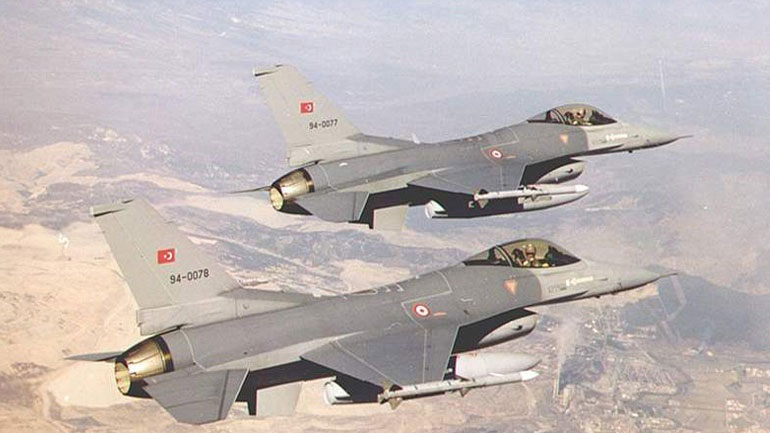 Πτήση δύο τουρκικών F-16 πάνω από την Παναγιά των Οινουσσών