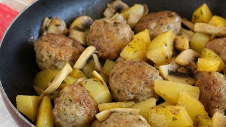 Κεφτεδάκια με μανιτάρια και πατάτες