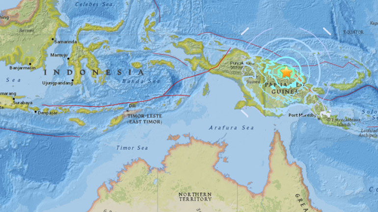 Προειδοποίηση για τσουνάμι στην Παπούα-Νέα Γουινέα