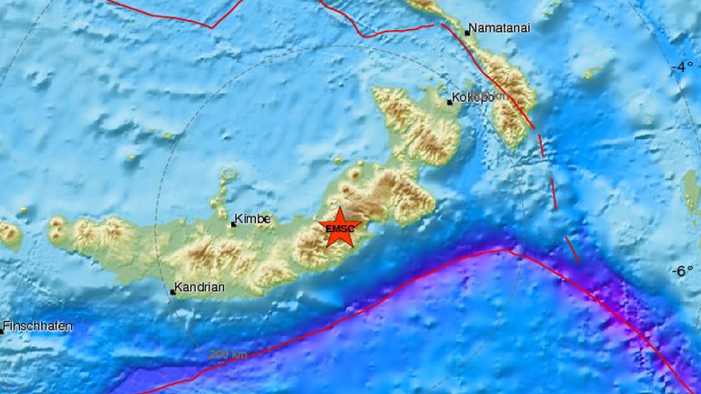 Σεισμός 7R στη Νέα Βρετανία