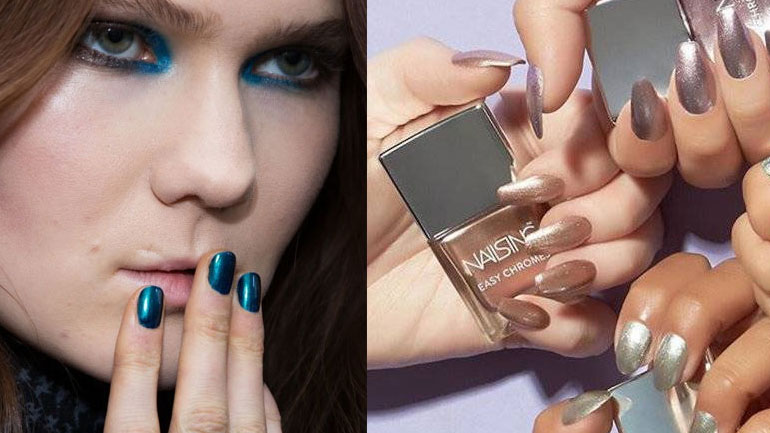 Τα metallic nails είναι αυτό που ψάχνατε!