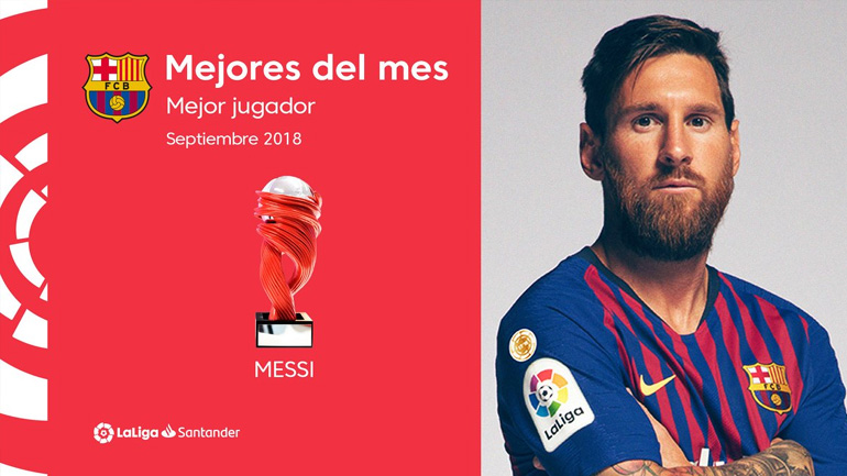 MVP του Σεπτεμβρίου ο Μέσι
