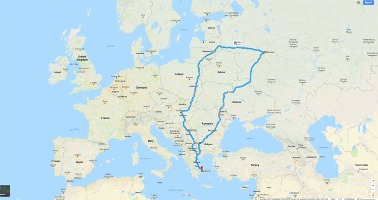 Η διαδρομή που ακολούθησαν οι αναβάτες του BMW Riders Club