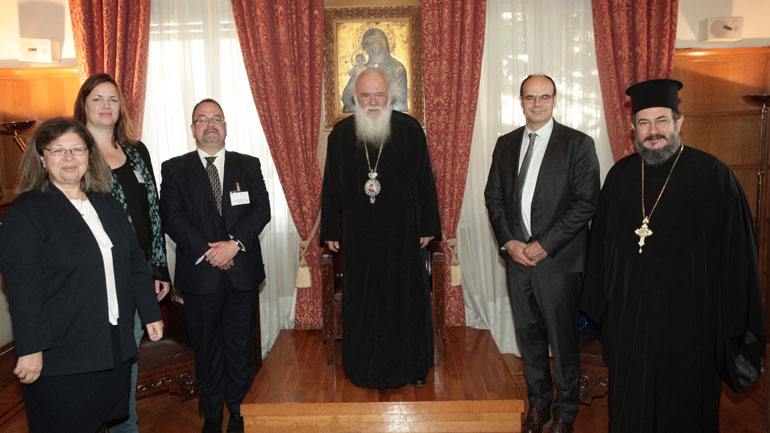Το προσφυγικό στο επίκεντρο της συνάντησης του Αρχιεπισκόπου με αντιπροσωπεία Ευρωπαϊκών Εκκλησιών