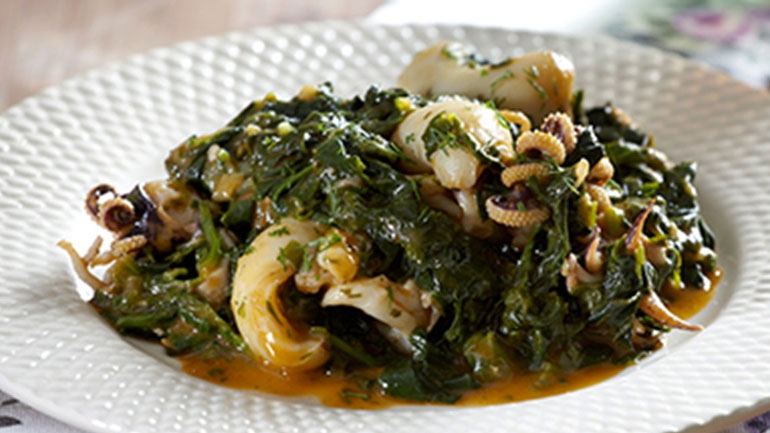 Σουπιές σπανάκι