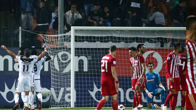 Πρέπει να ανέβει… Βου(ν)ό για τον τίτλο ο Ολυμπιακός – Ηττήθηκε με 1-0 από τον ψυχωμένο ΟΦΗ