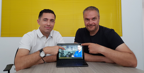 Οι Νίκος Κάζος και Φοίβος Φαραντάκης