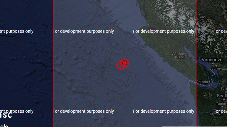 Ακόμη δύο σεισμοί ανοικτά της καναδικής νήσου Βανκούβερ