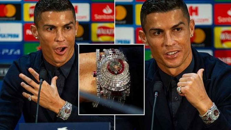 Kριστιάνο Ρονάλντο: Πήγε στη συνέντευξη Τύπου με ρολόι αξίας 2 εκατ. ευρώ με 424 διαμάντια!