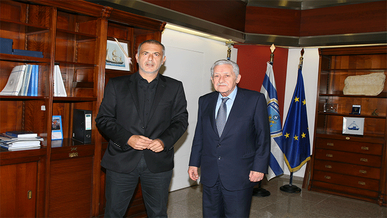 Κρουαζιέρα, αντισταθμιστικά οφέλη και master plan του ΟΛΠ, στη συνάντηση Κουβέλη – Μώραλη