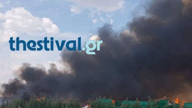 Σε εξέλιξη πυρκαγιά στο Φίλυρο Θεσσαλονίκης