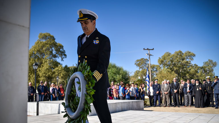 Τελετή μνήμης για τους ναυτικούς του ναρκαλιευτικού «Πηνειός» Τελετή μνήμης για τους ναυτικούς του ναρκαλιευτικού «Πηνειός»