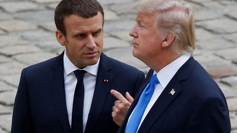 Τηλεφωνική επικοινωνία Μακρόν – Τραμπ για τη Συρία