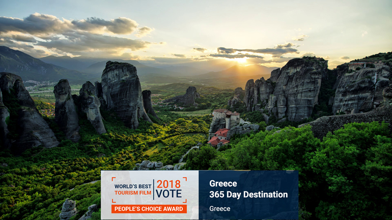 Η ταινία  «Greece, a 365-day destination» υποψήφια για το «OSCAR» καλύτερης ταινίας προβολής χώρας στον κόσμο